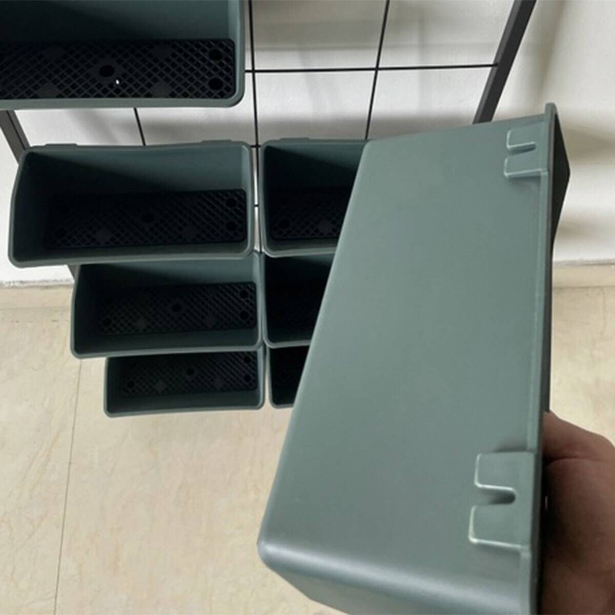 Outsunny Pflanzenständer schwarz Polypropylen B/H/L: ca. 14x52,5x90 cm