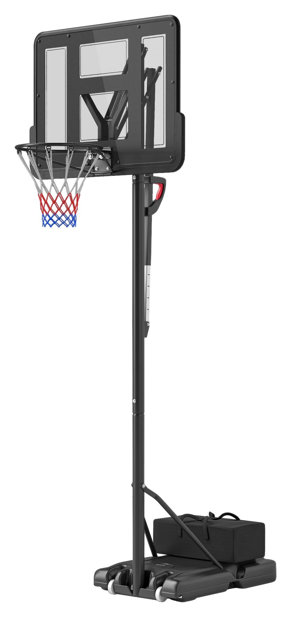 SPORTNOW Basketballkorb schwarz B/H/L: ca. 75x370x110 cm
