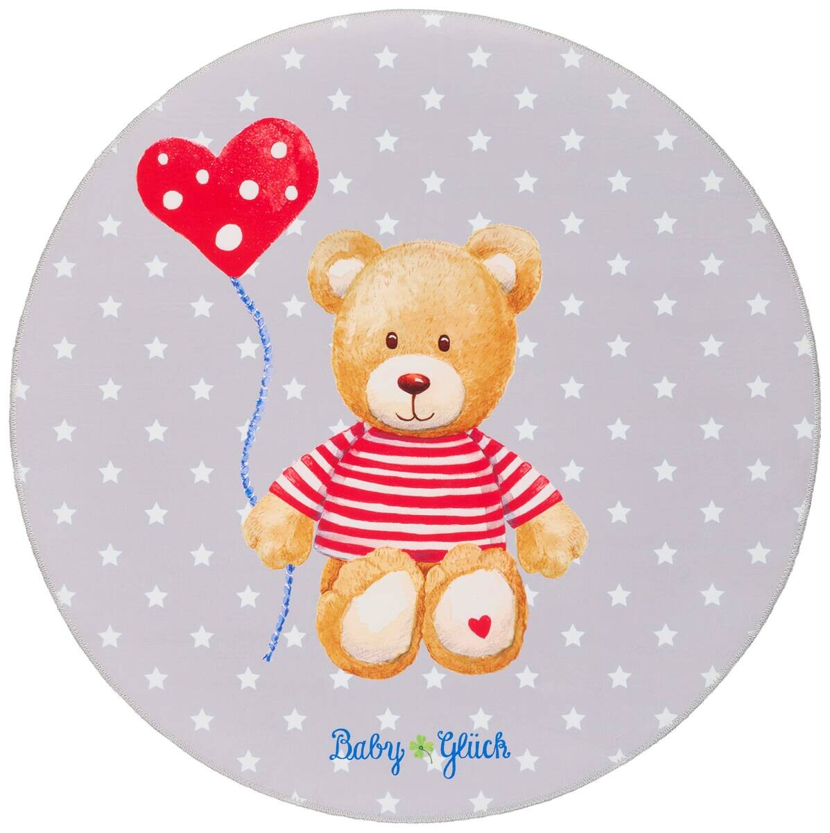 Baby Glück Kinderteppich grau D: ca. 100 cm