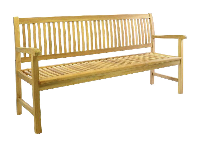 VCM Gartenbank braun Teakholz B/H/L: ca. 60x90x180 cm