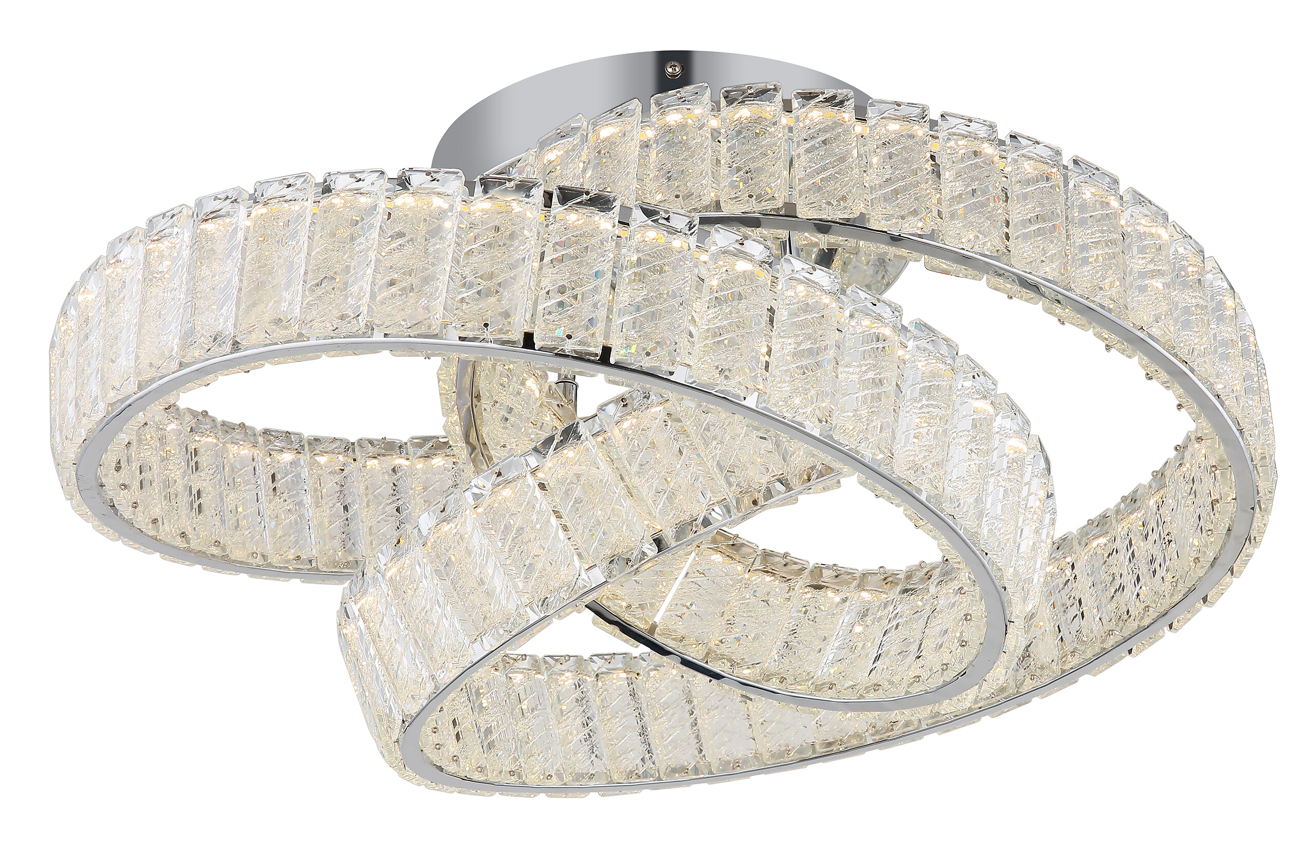 GLOBO Deckenleuchte Chrom klar Metall B/H/D: ca. 47x26x60 cm 1 Brennstellen