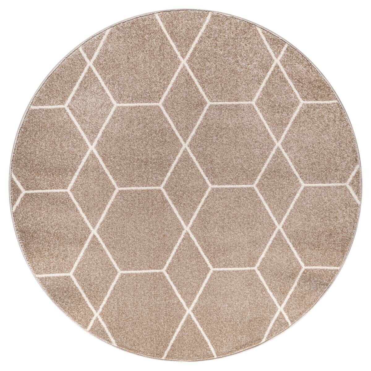 Sanat Teppich Trellis beige B/L: ca. 150x150 cm