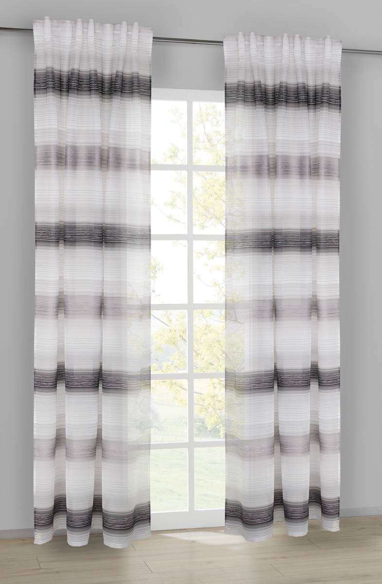 POCOline Kombivorhang Anja grau B/L: ca. 140x245 cm