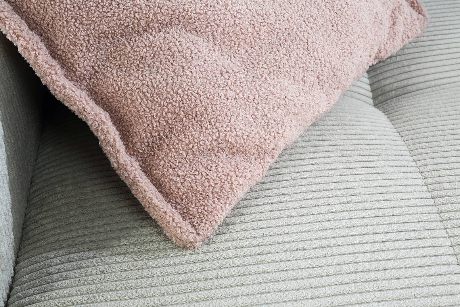 Big Sofa Greige Microfaser B/H/T: ca. 298x80x135 cm