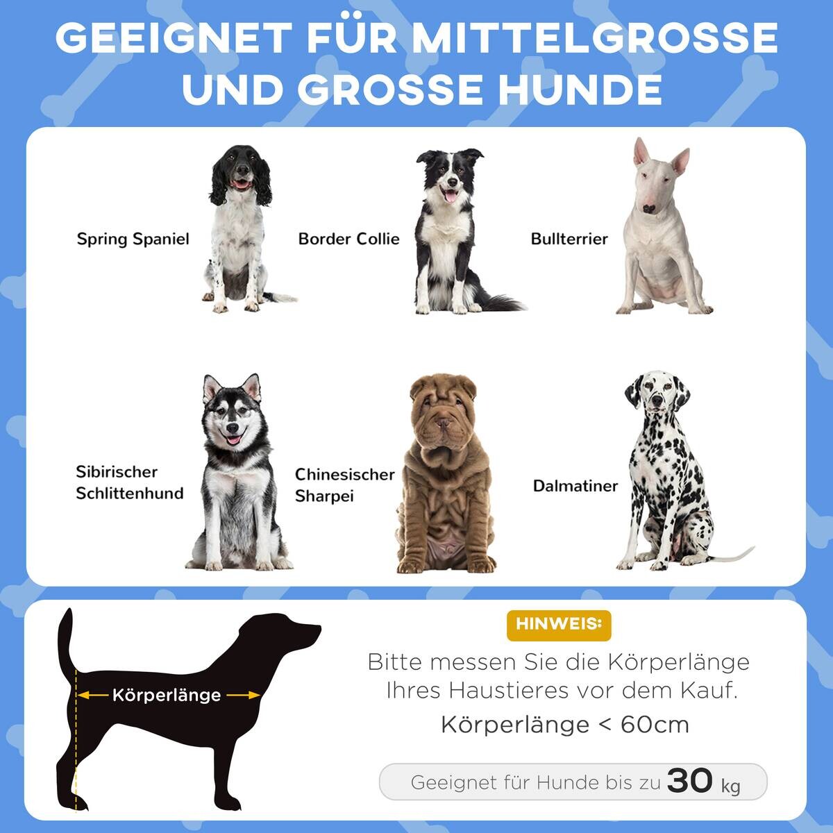 PawHut Erhöhtes Hundebett