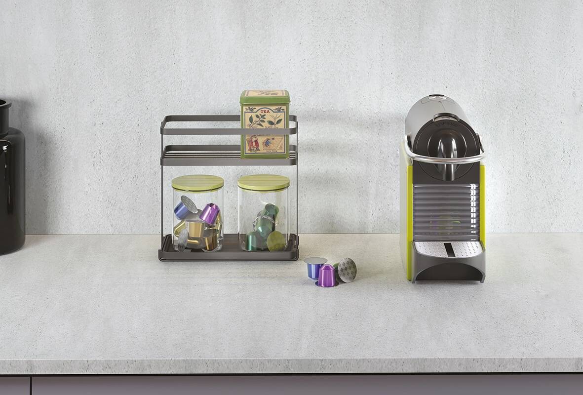 Metaltex Gewürzregal schwarz Eisen B/H/L: ca. 23x22x11 cm