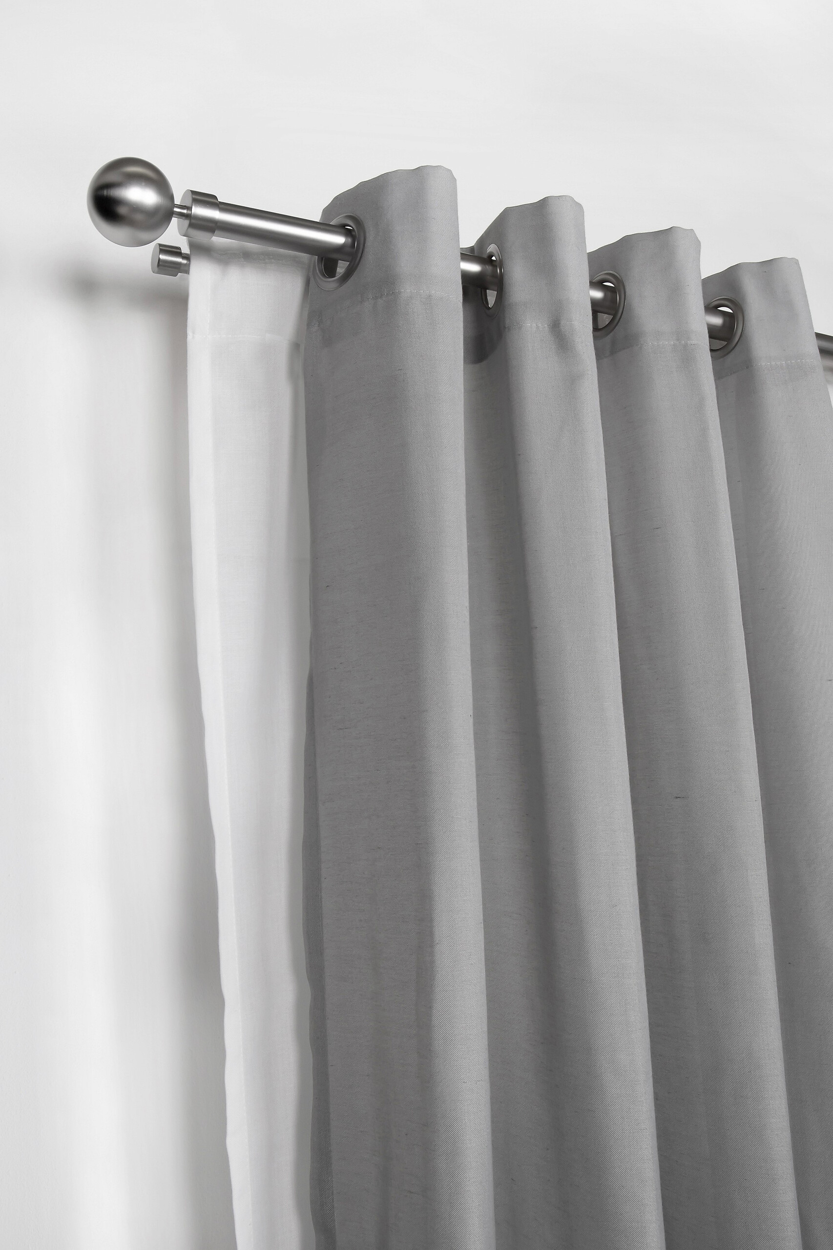 ondeco Stilgarnituren habito/ball-classic Edelstahloptik Metall ausziehbar von ca. 190 bis 360 cm 2.0 Läufe