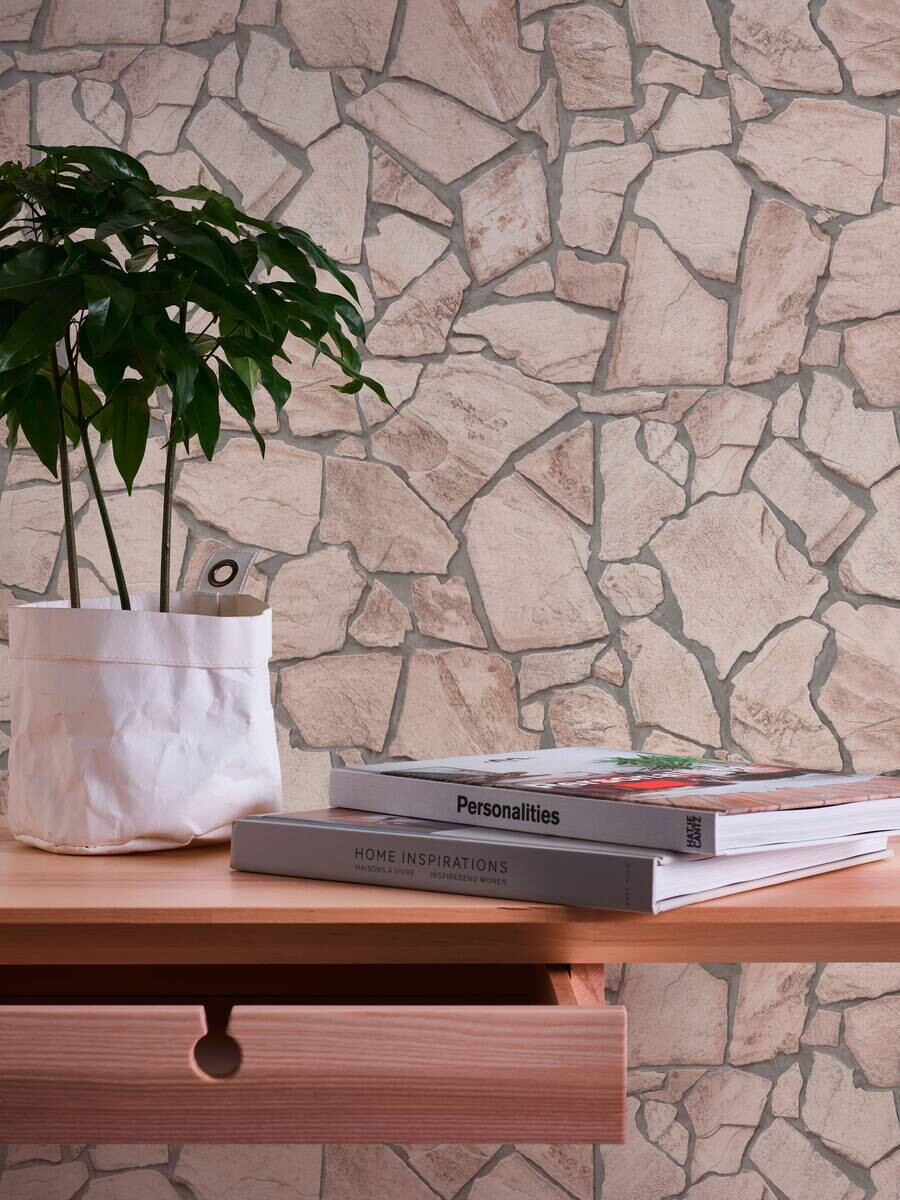 A.S.Creation Vliestapete grau braun B/H/D: ca. 53x1005x9 cm