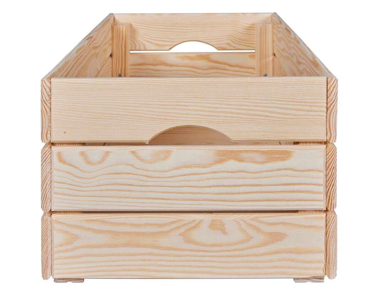 Holzkiste Valloni M natur natur Holz B/H/L: ca. 31,5x23x51 cm