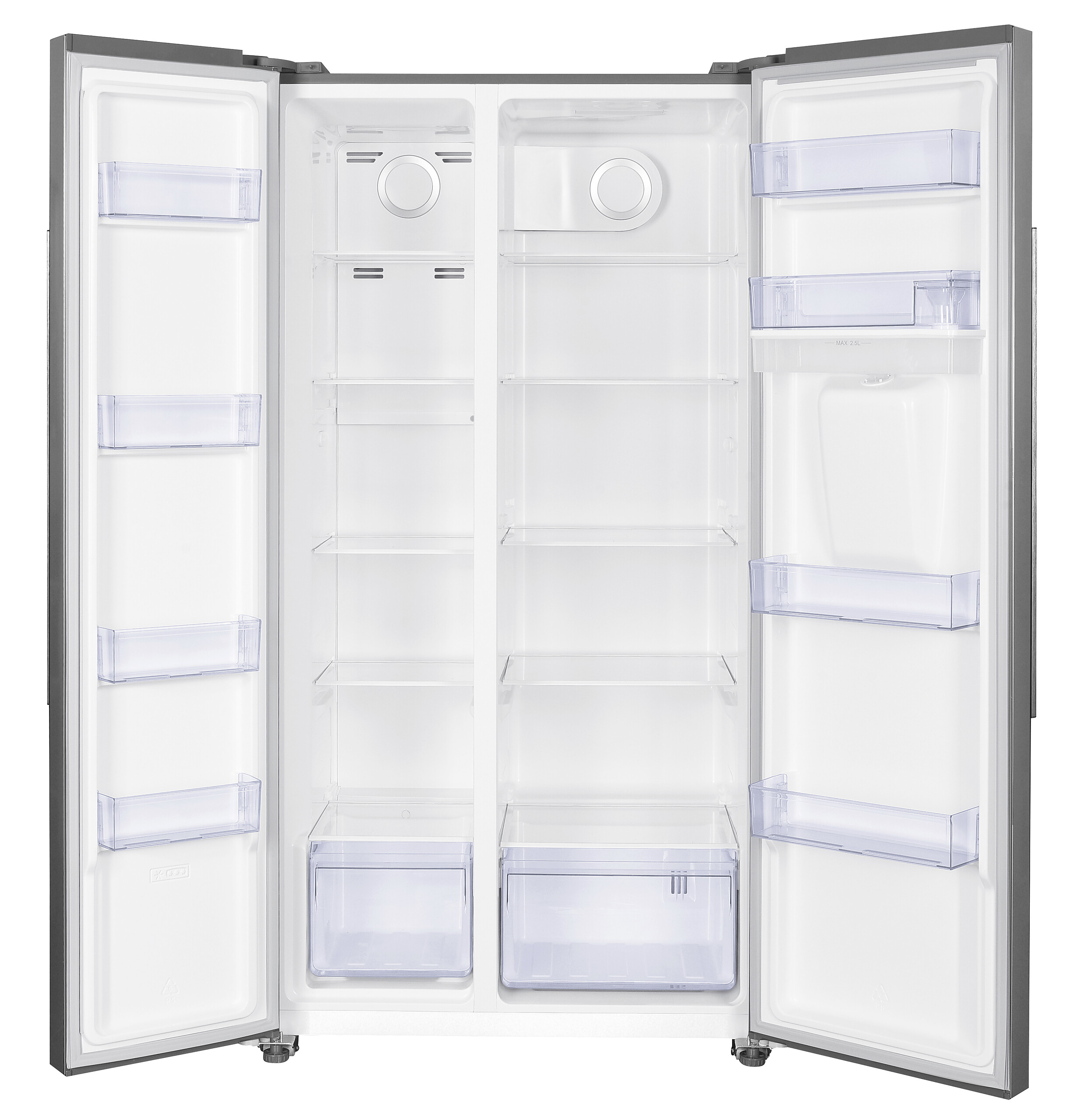 PKM Side-by-Side SBSKS6.15E Inox B/H/T: ca. 90x177x66 cm