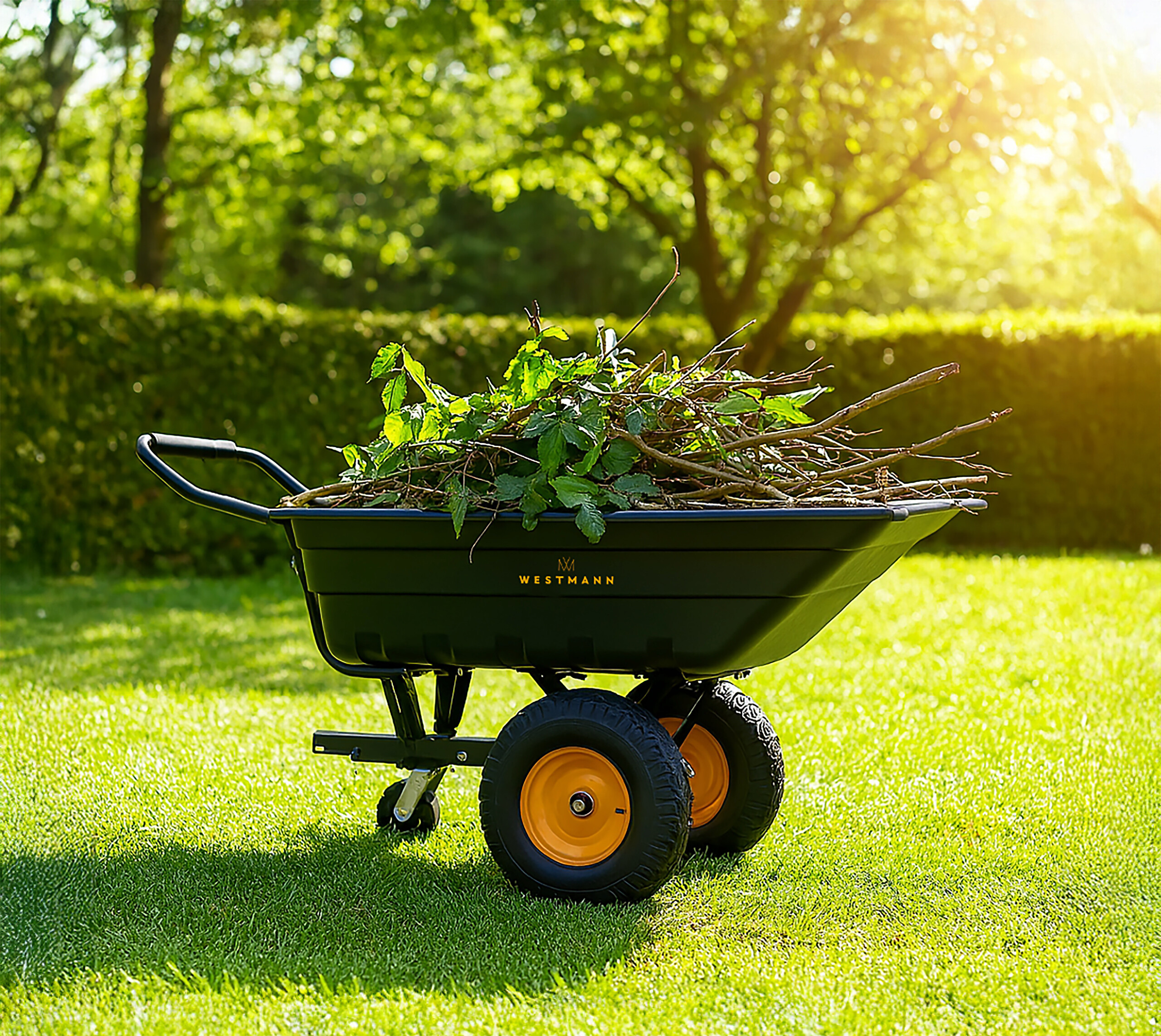 Westmann Schubkarre Prakta schwarz B/H/L: ca. 95,5x75x167 cm