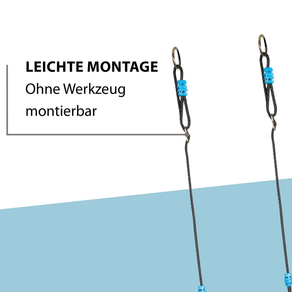 Hudora Nestschaukel Octagon 110 blau B/H/L: ca. 110x10x110 cm