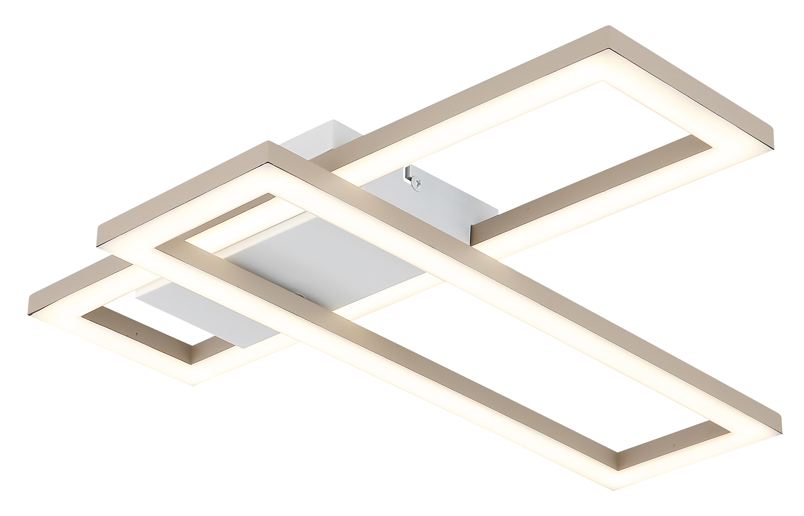 GLOBO Deckenleuchte sand Opal weiß Kunststoff B/H/L: ca. 15,5x5,5x55 cm 1 Brennstellen