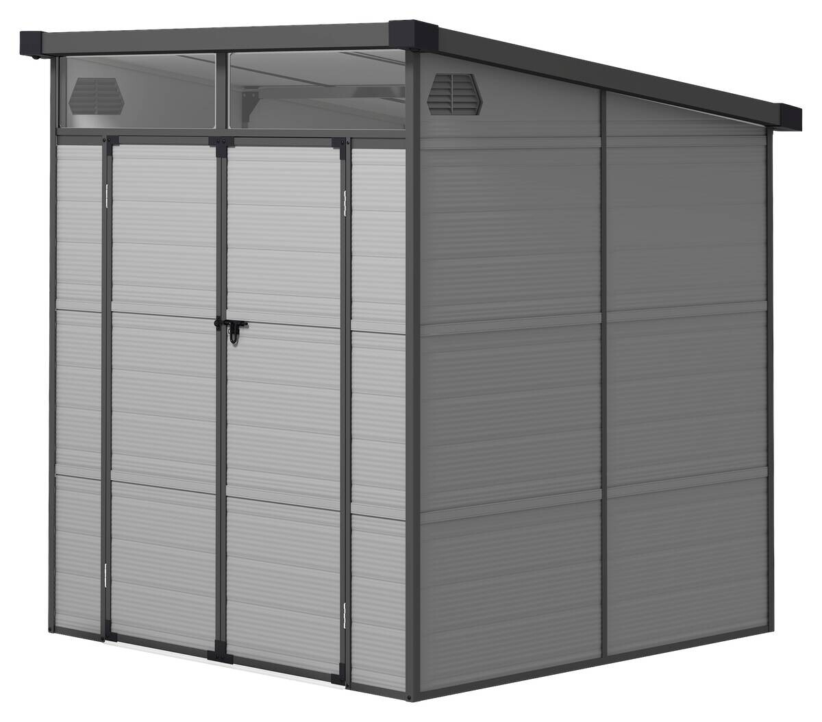 Outsunny Gerätehaus hellgrau B/H/L: ca. 191x215x190 cm