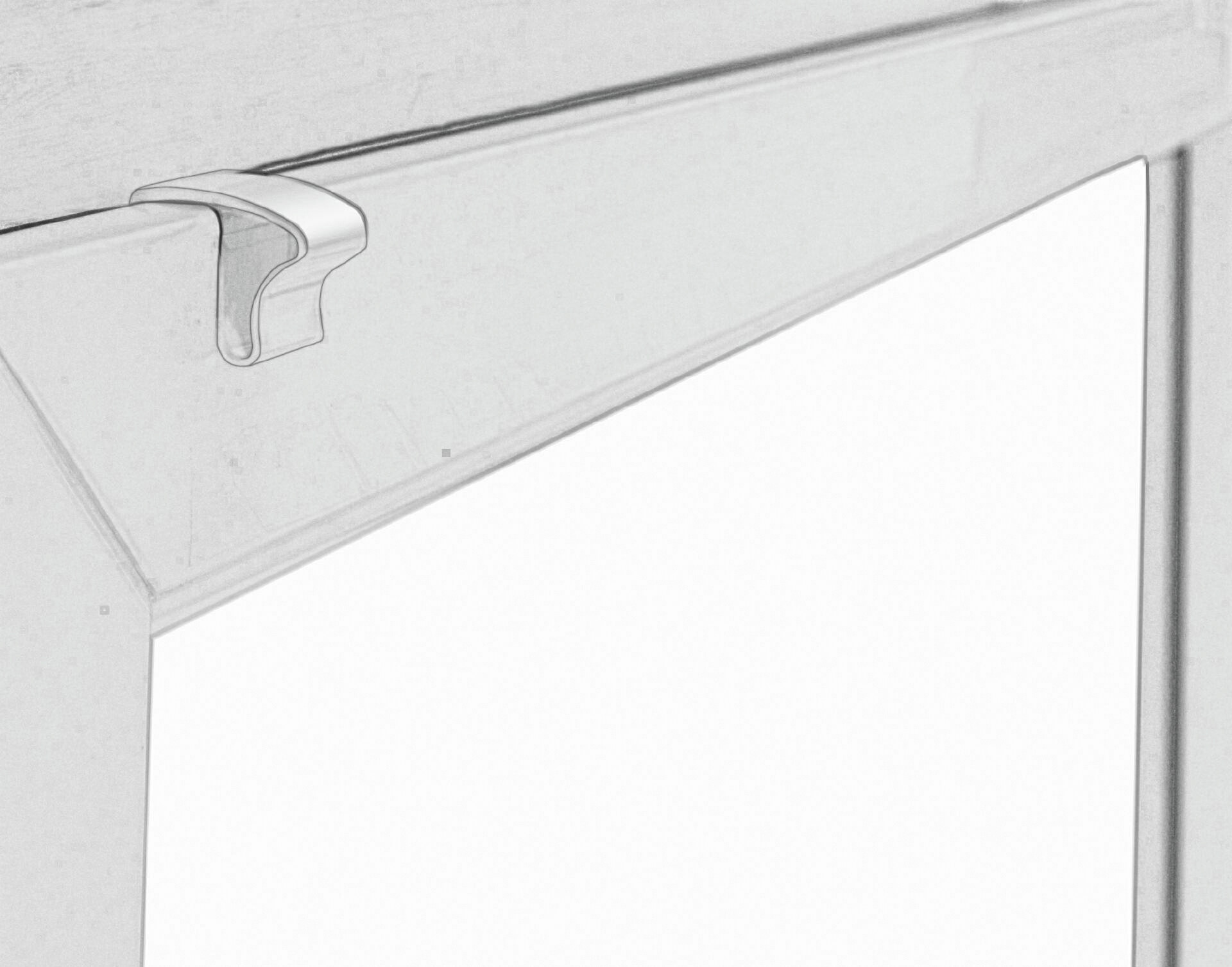 Alu-Jalousie silber B/L: ca. 80x220 cm