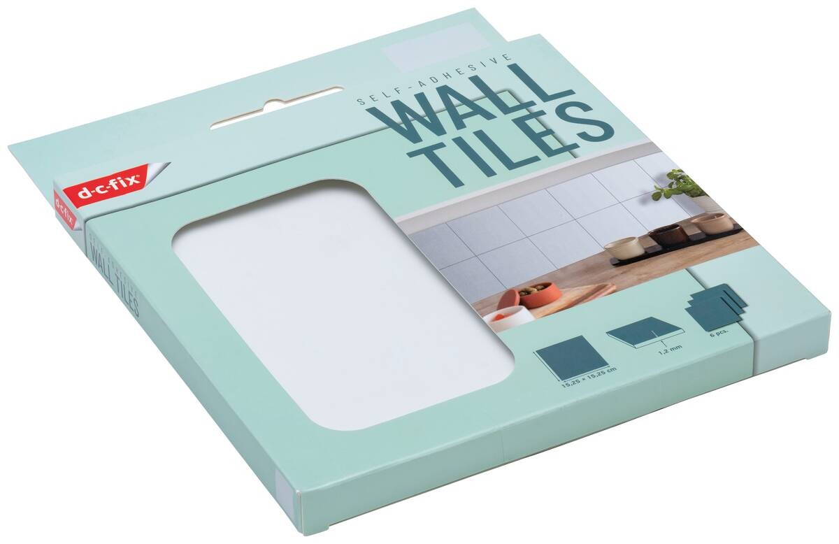 d-c-fix Wandfliese selbstklebend weiß B/L: ca. 15,25x15,25 cm