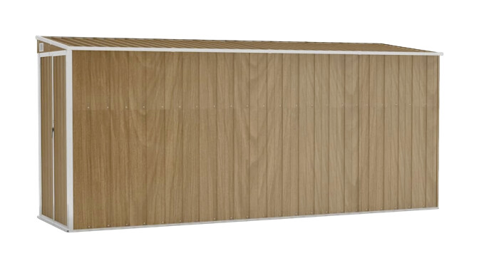 vidaXL Gartenhaus braun B/H/T: ca. 118x178x382 cm