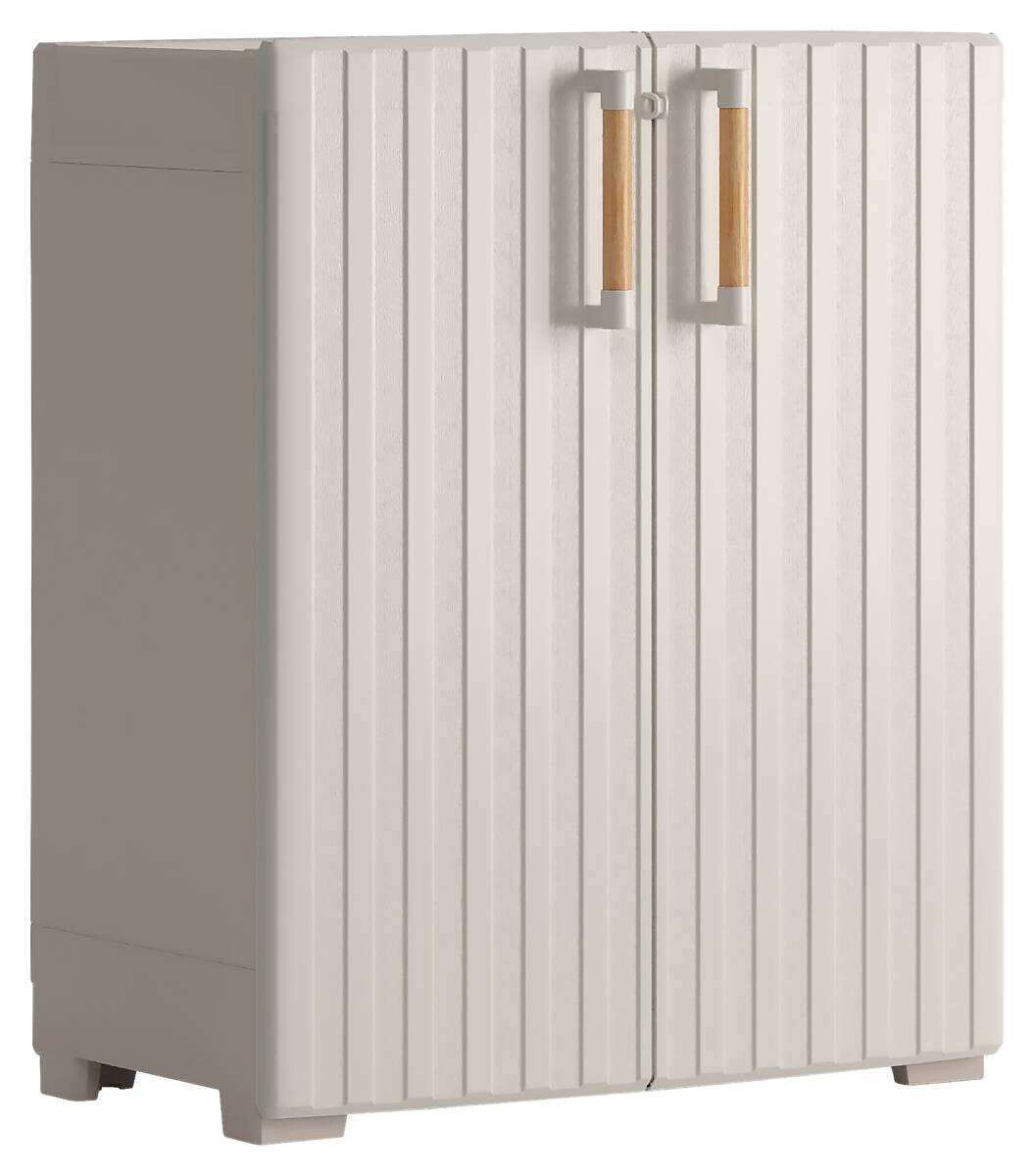 Keter Kunststoffschrank Groove beige Kunststoff B/H/T: ca. 80x98x45 cm Keter Kunststoffschrank Groove beige Kunststoff B/H/T: ca. 80x98x45 cm