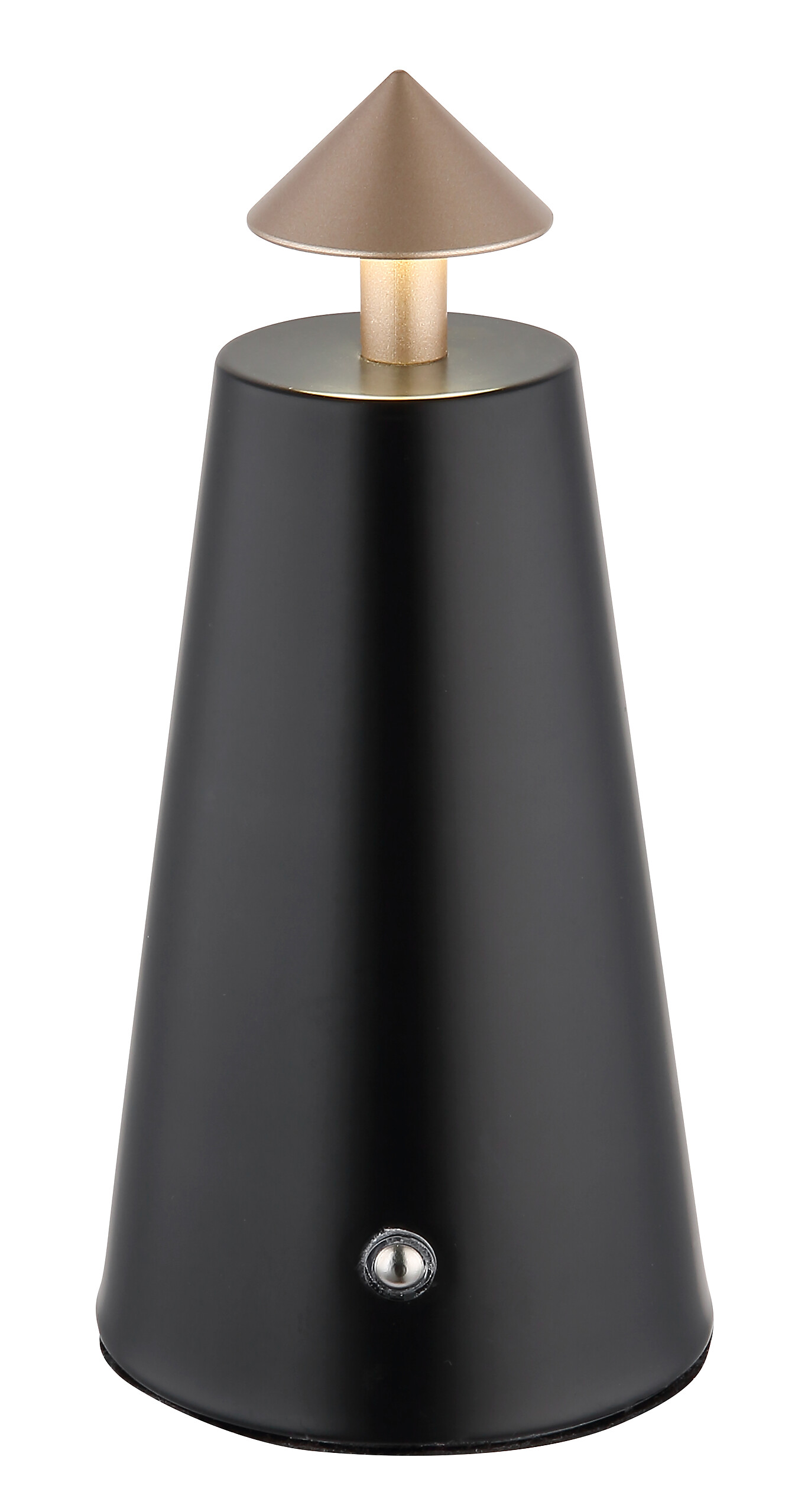 GLOBO LED-Tischleuchte mattschwarz schwarz Cappuccino Metall Kunststoff Stein H/D: ca. 19x9 cm 1 Brennstellen