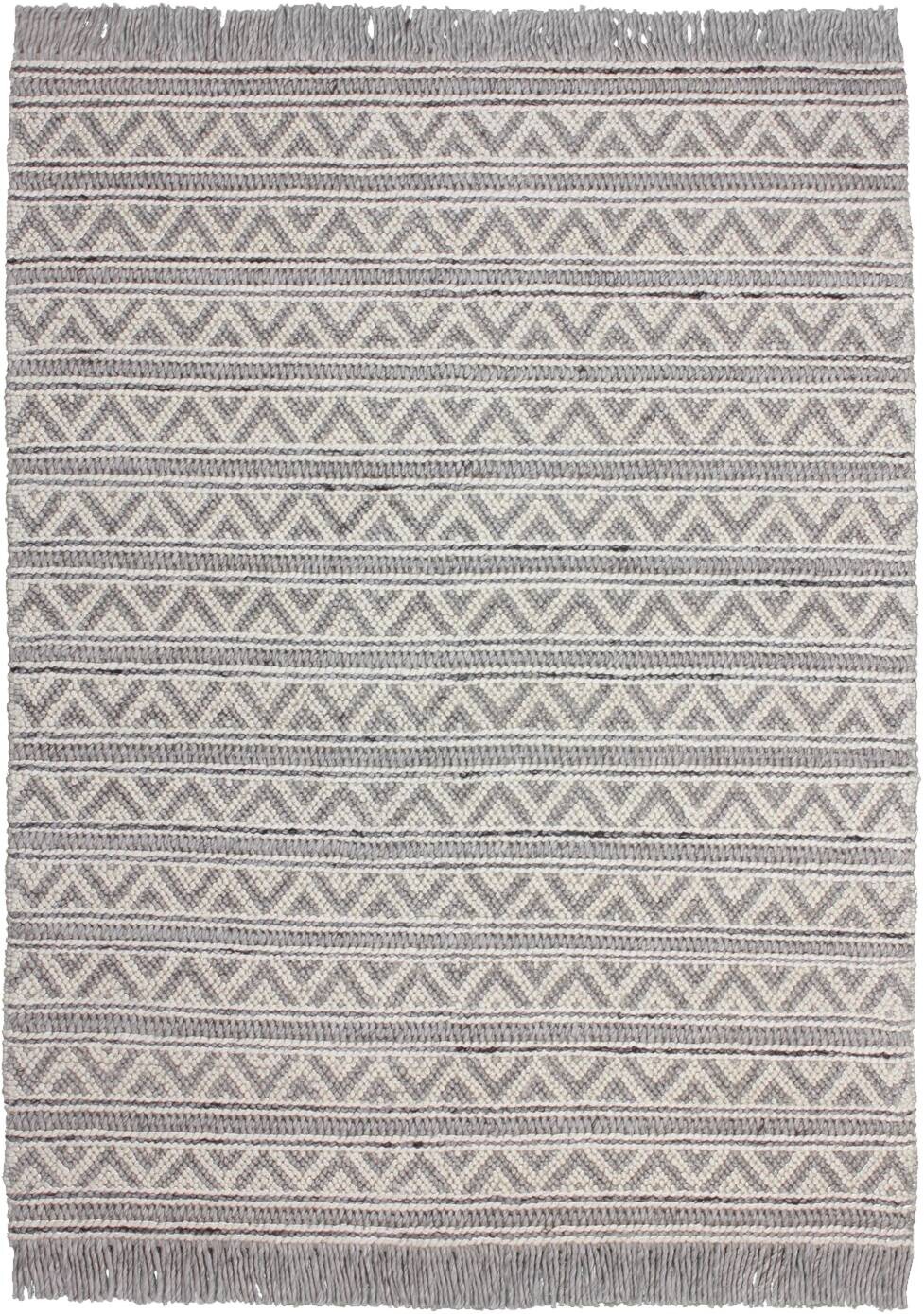 Kayoom Kurzflorteppich Natura 410 silber B/L: ca. 200x290 cm