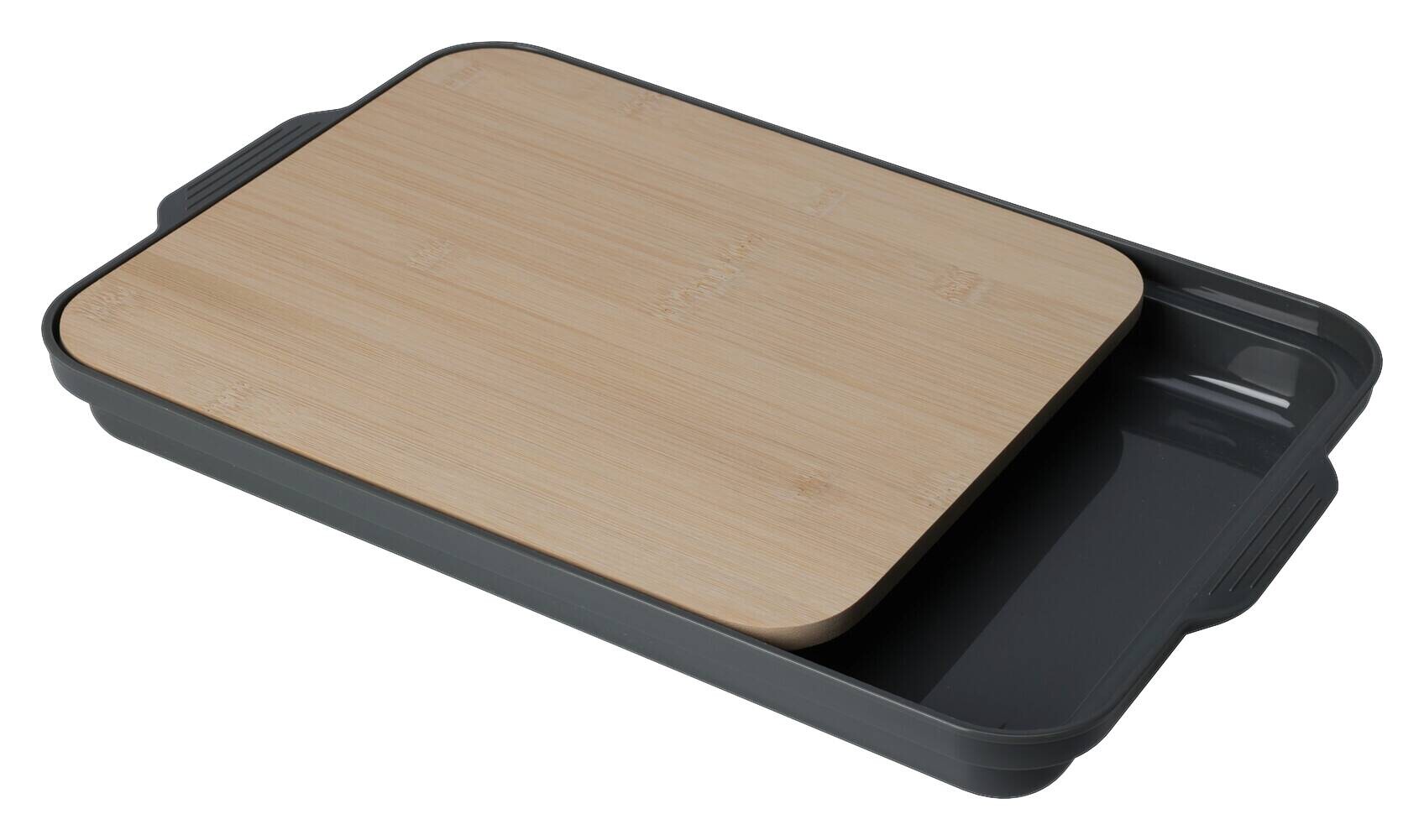 Schneidbrett natur Natura Bambus B/H/L: ca. 37x4x24 cm