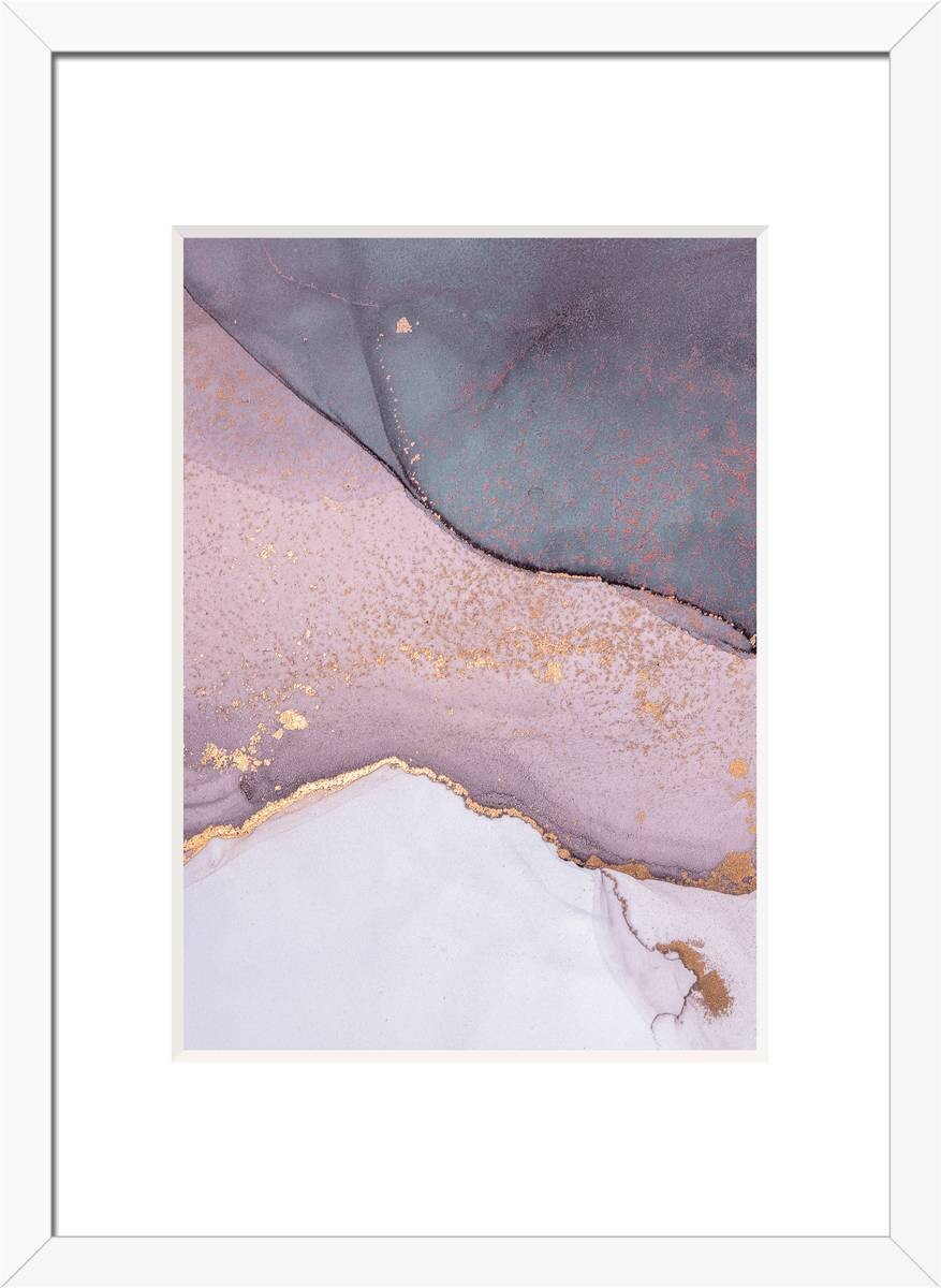 Bilderrahmen weiß Holz B/L: ca. 21x29,7 cm