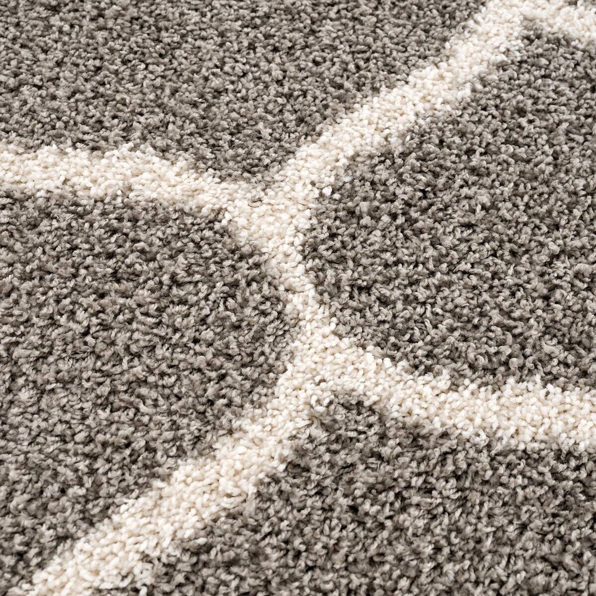 Sanat Hochflorteppich MADRID hellgrau B/L: ca. 80x150 cm