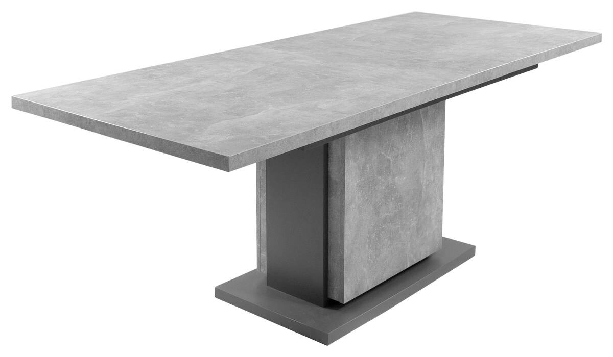 Tisch BRITTA Beton Optik anthrazit B/H/T: ca. 140x75x80 cm