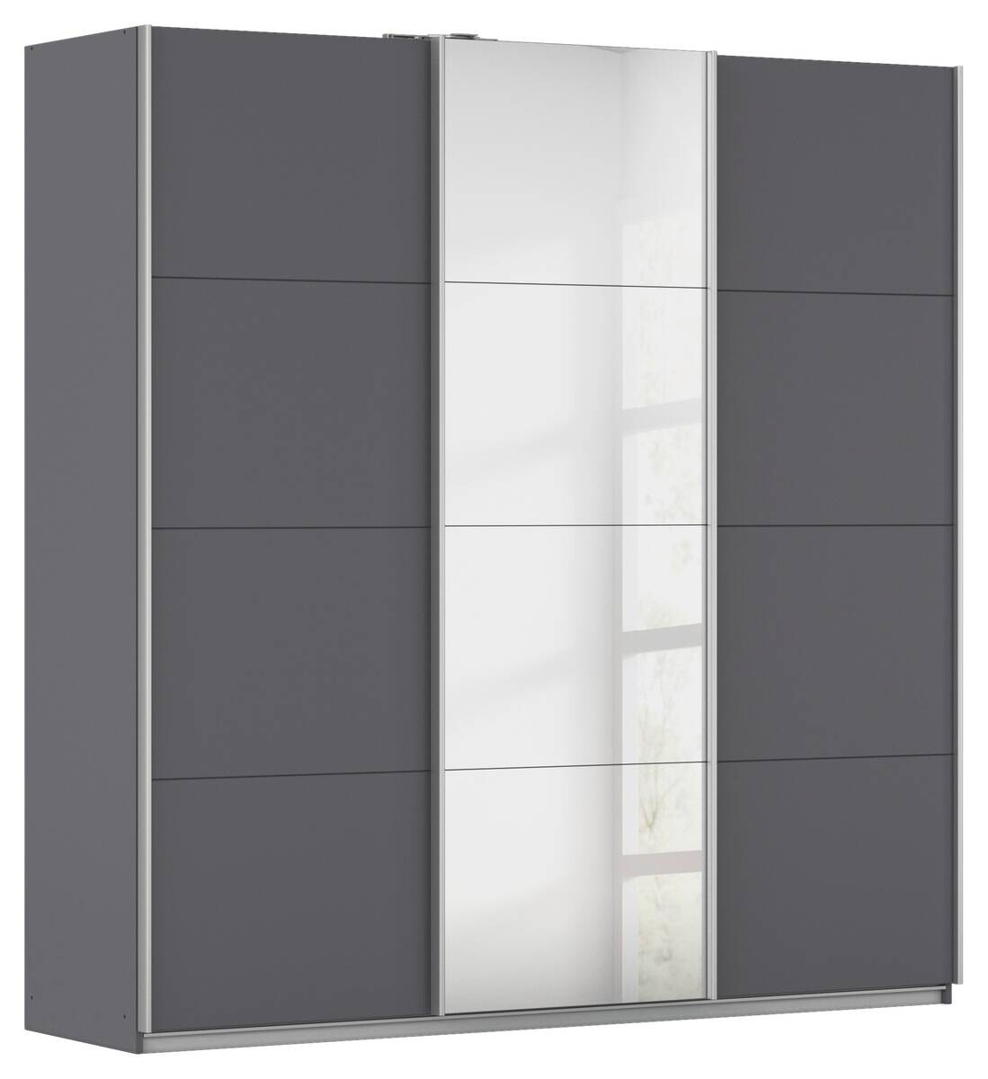 Kleiderschrank Kulmbach grau B/H/T: ca. 203x210x62 cm Kleiderschrank Kulmbach grau B/H/T: ca. 203x210x62 cm
