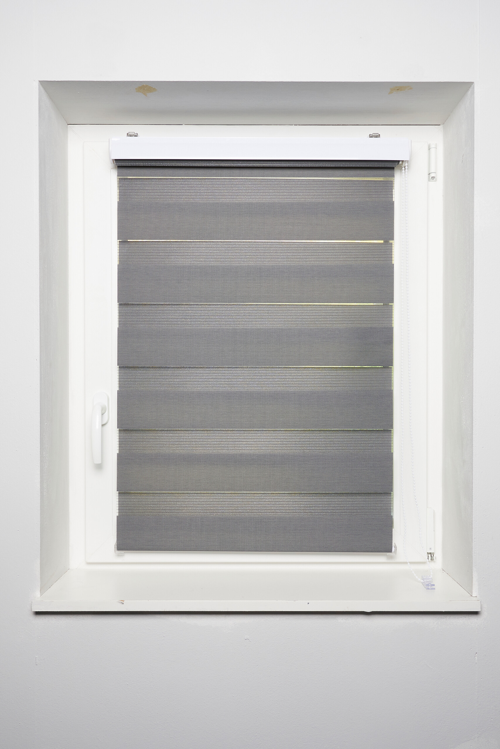 Doppelrollo mit Blende grau B/L: ca. 80x210 cm