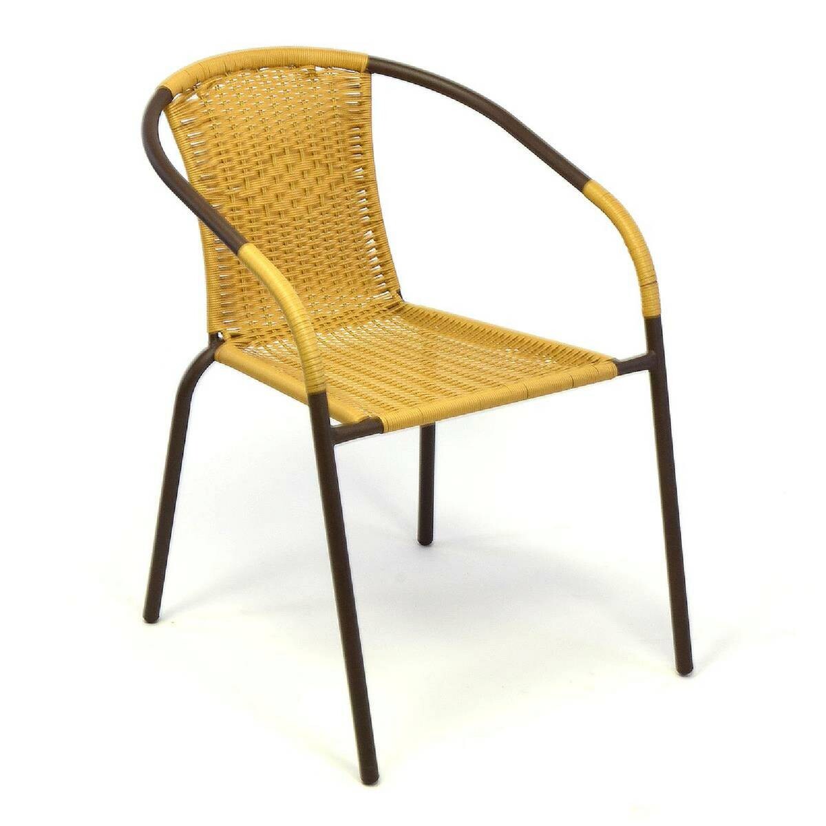 VCM Balkon-Set beige Polyrattan B/H/T: ca. 53x73x60 cm