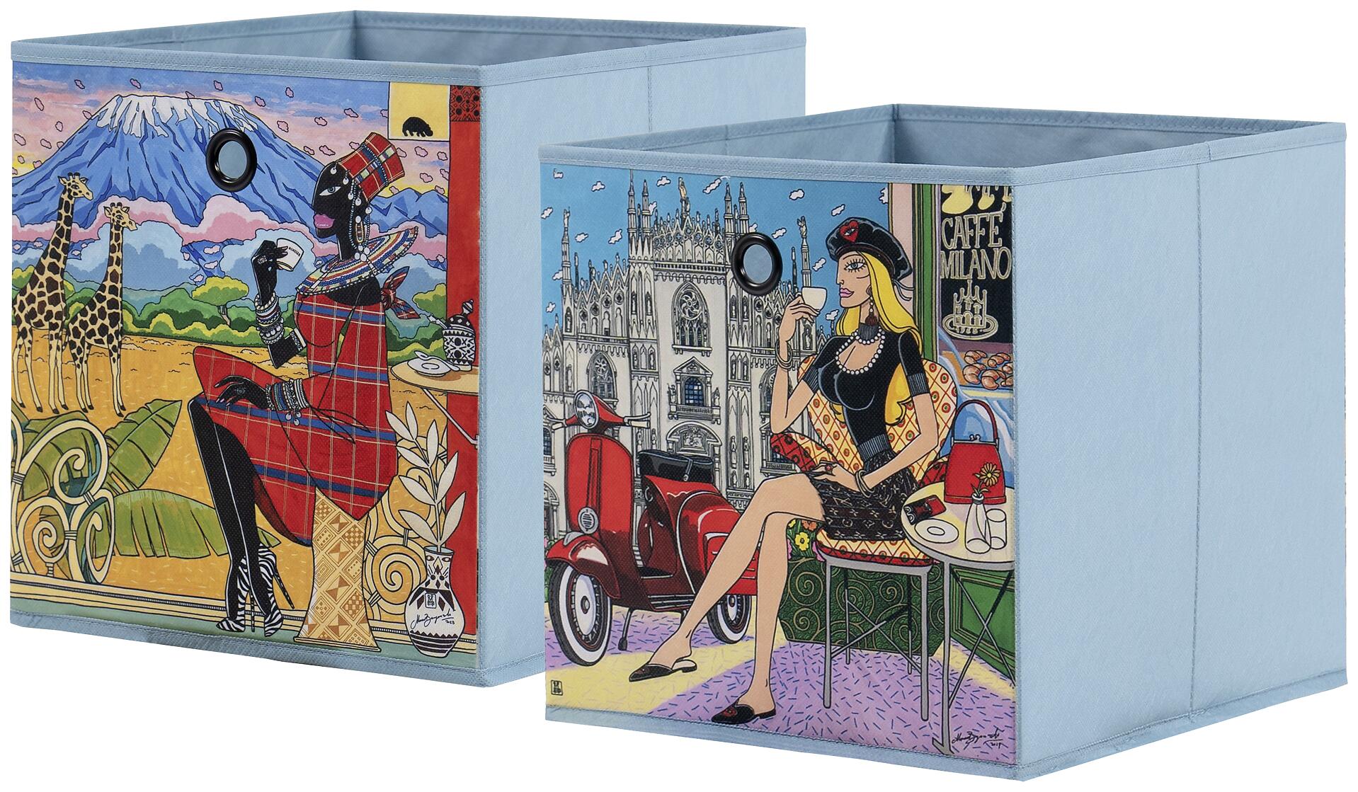 Stoffbox Stoffbox bunt B/H/T: ca. 32x32x32 cm