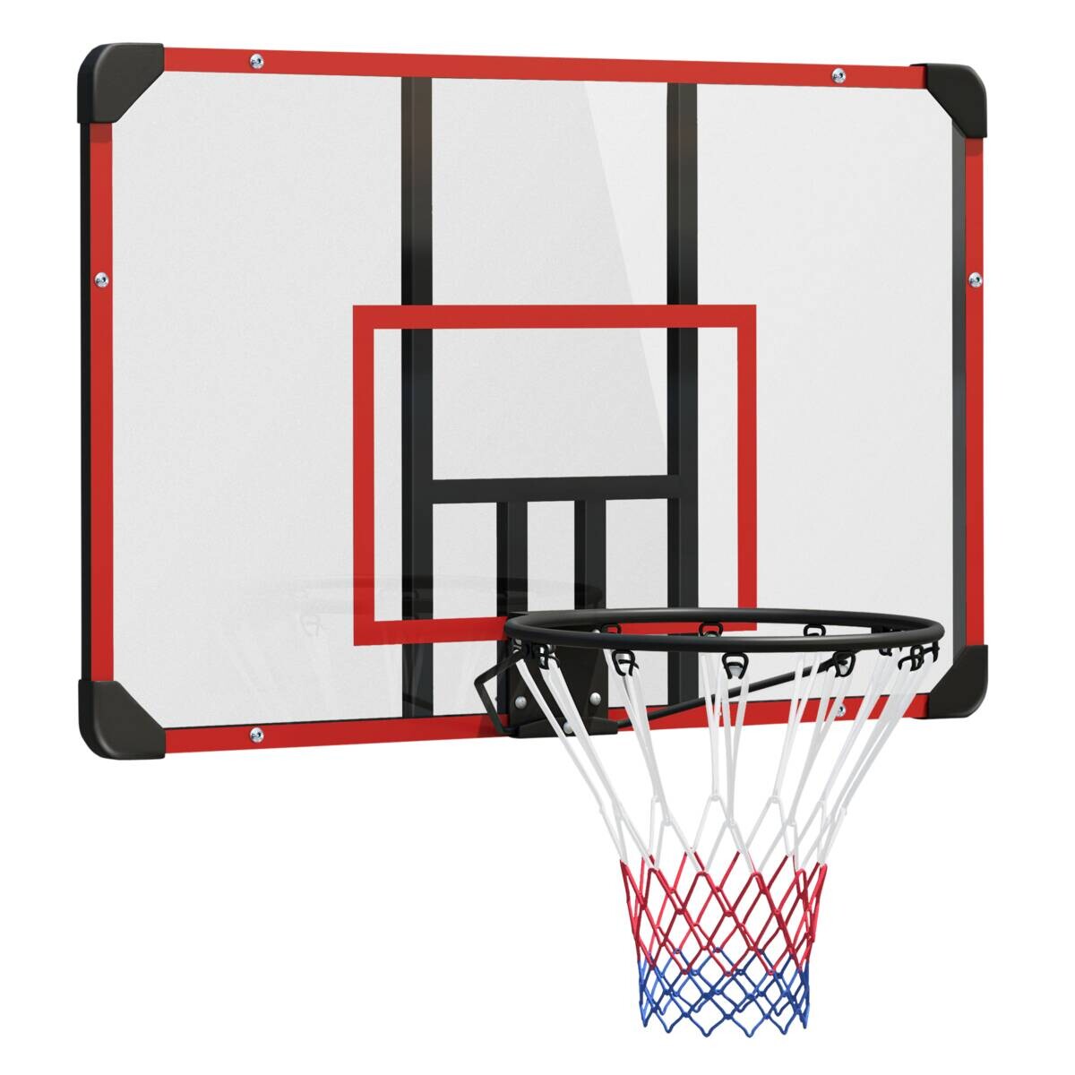 SPORTNOW Basketballkorb rot Kunststoff B/H/L: ca. 61x73x113 cm
