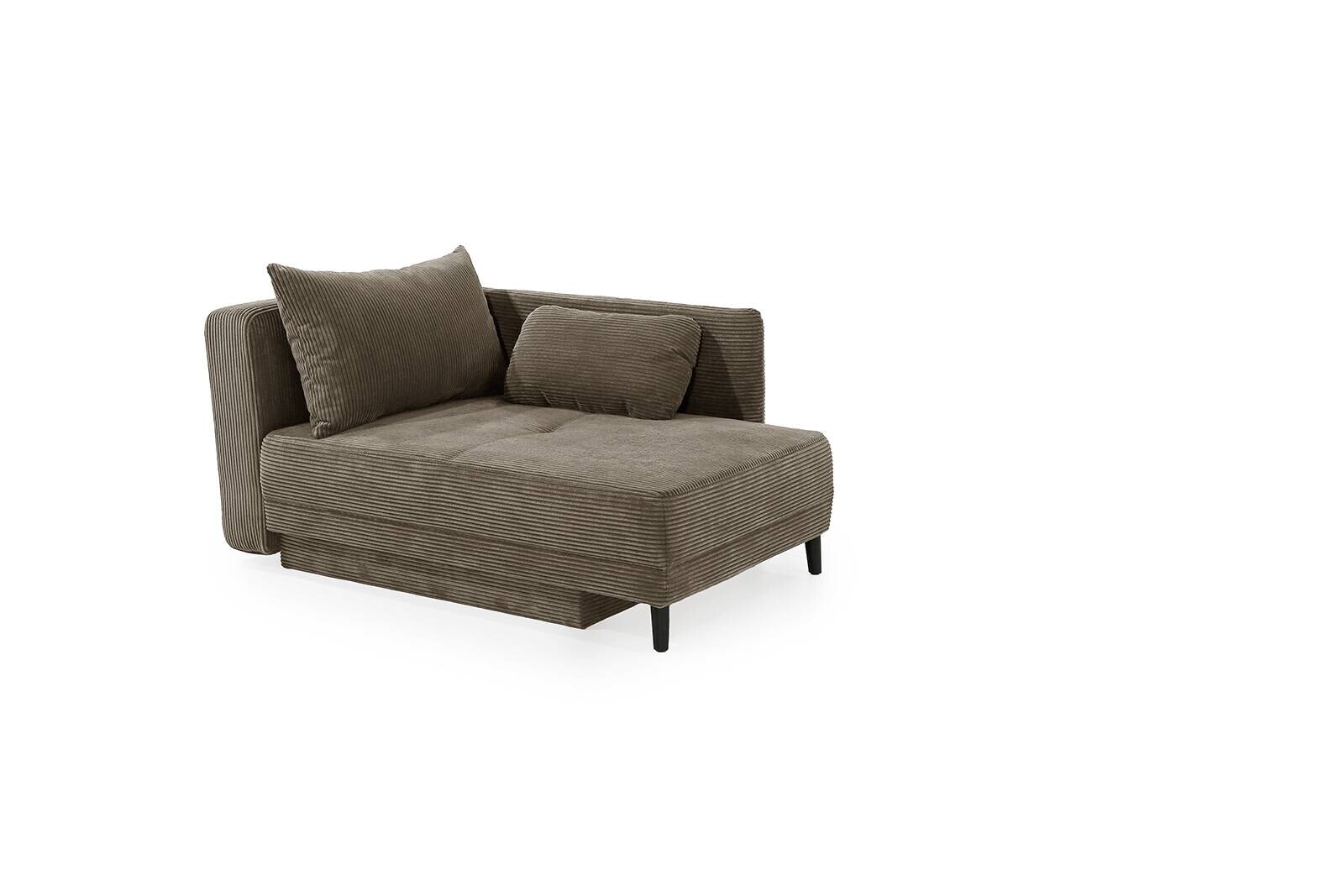 Recamiere taupe Microfaser B/H/T: ca. 155x81x73 cm Recamiere taupe Microfaser B/H/T: ca. 155x81x73 cm