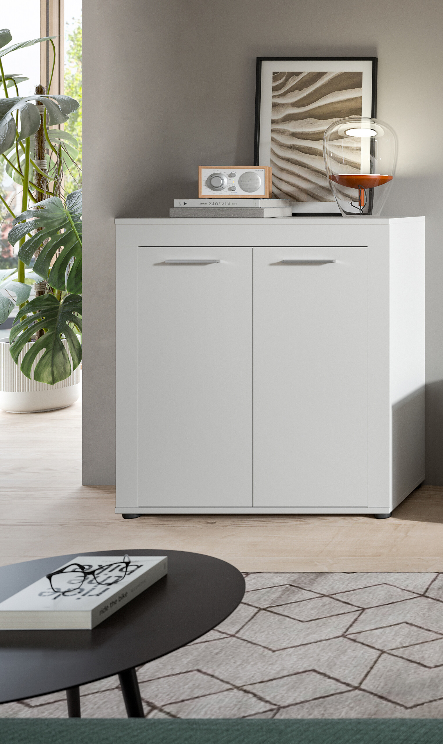 Highboard Jam weiß B/H/T: ca. 80x88x35 cm