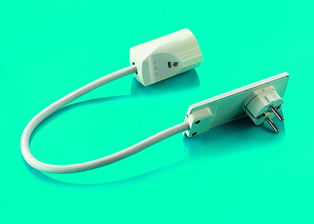 Naber Flachstecker Evoline Plug weiß Kunststoff L: ca. 100 cm