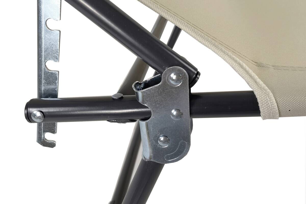 VCM Sonnenliege Bindox creme Textilene B/H/L: ca. 55x24x185 cm