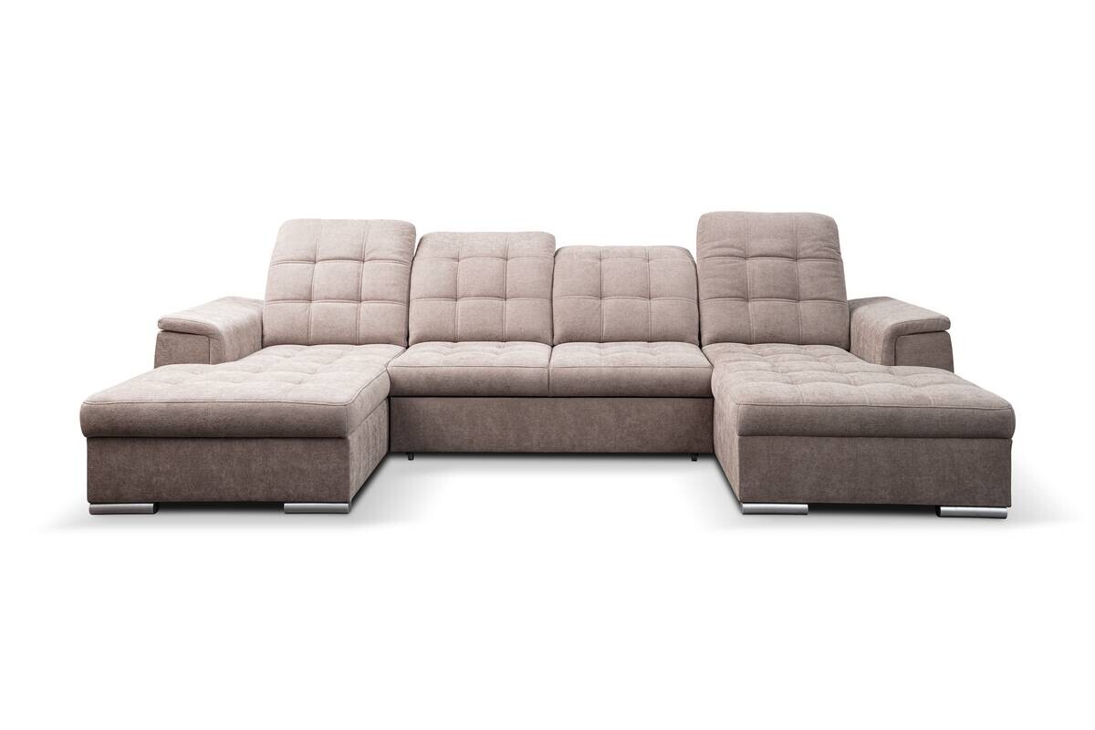 Wohnlandschaft Nadja stone Microfaser B/H/T: ca. 330x105x174 cm