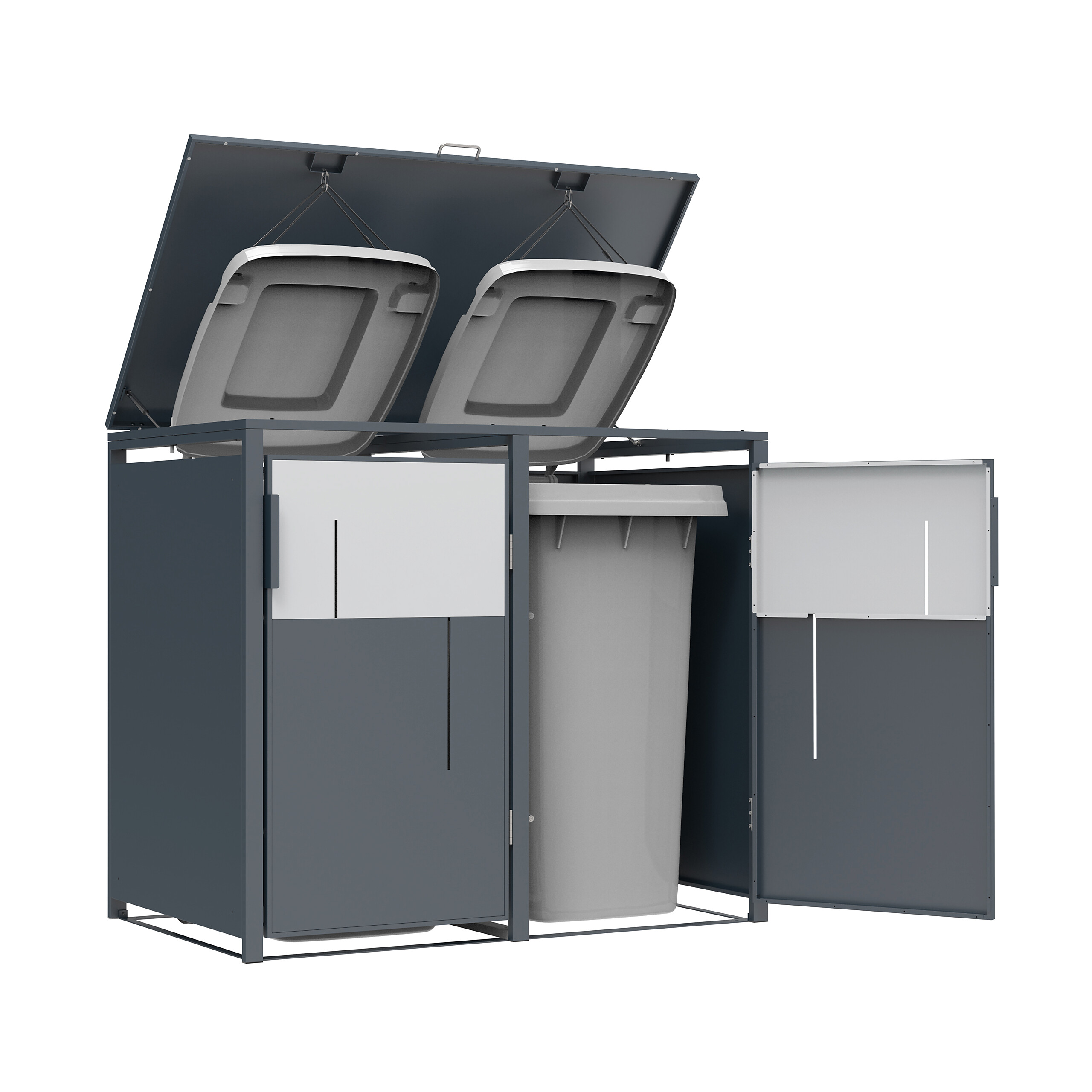 Westmann Mülltonnenbox Tonus anthrazit B/H/L: ca. 132x116x80 cm