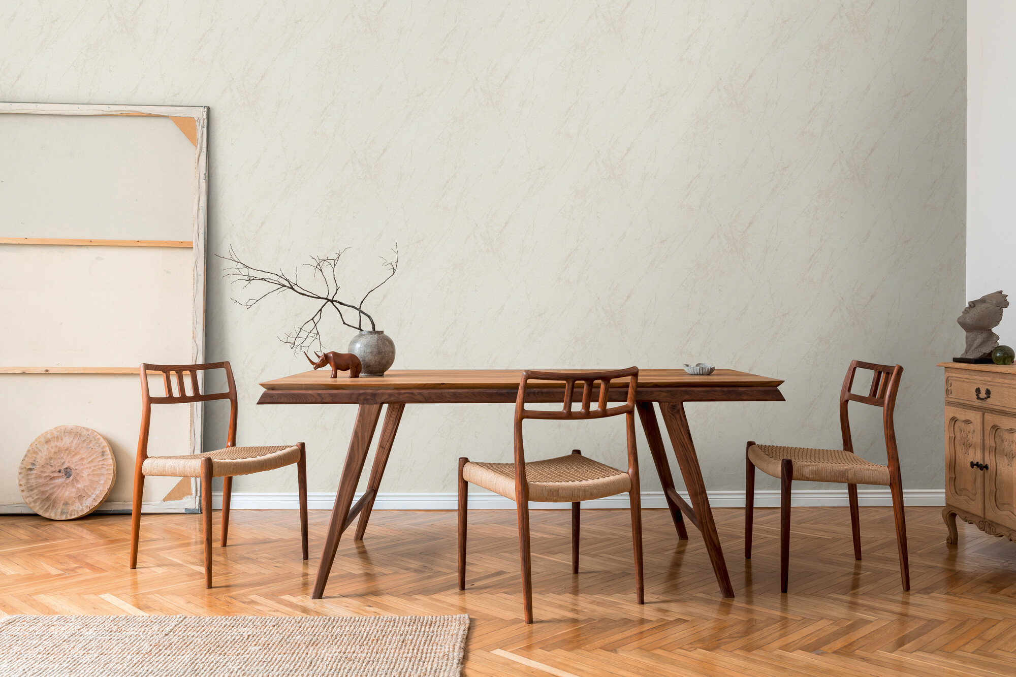 A.S.Creation Vliestapete grau creme B/H/D: ca. 53x1005x8 cm