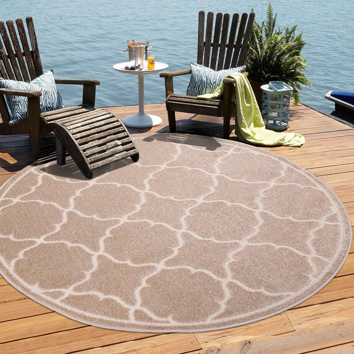Sanat Outdoorteppich BERLIN beige B/L: ca. 200x200 cm Sanat Outdoorteppich BERLIN beige B/L: ca. 200x200 cm