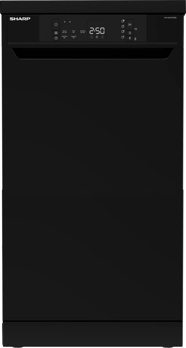 Sharp Geschirrspüler schwarz B/H/T: ca. 44,8x85x59,8 cm