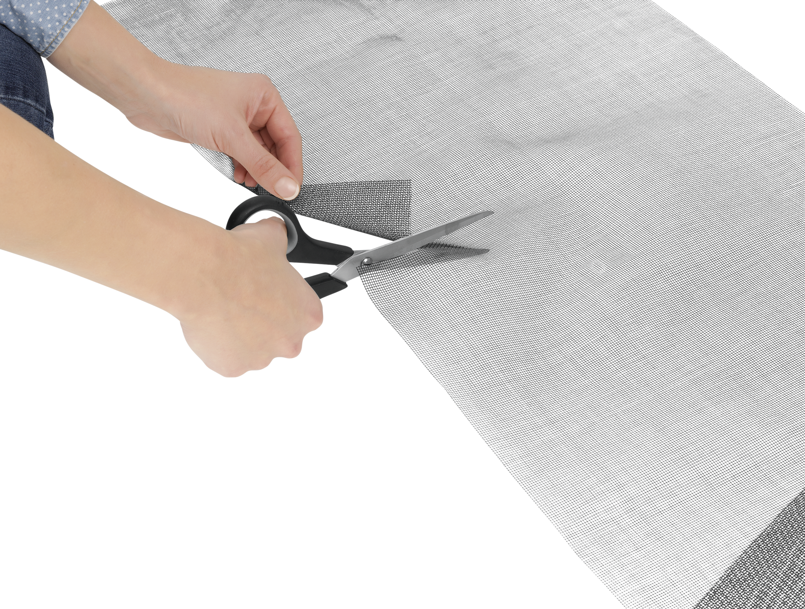 EASYmaxx Fliegengitter schwarz B/L: ca. 130x150 cm