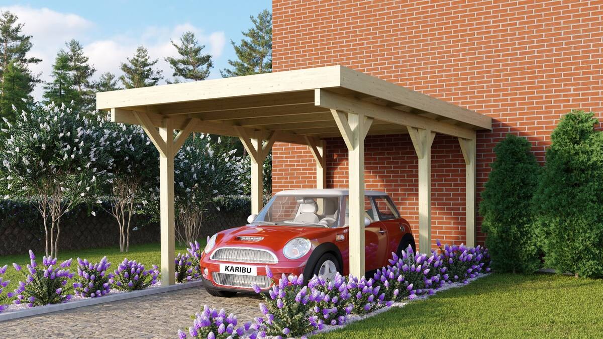 Karibu Carport Classic 1A B/H/T: ca. 318x234x480 cm