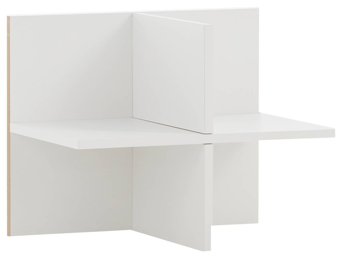 Regal Serie 400 perlweiß Optik B/H/T: ca. 47,5x38,4x32,8 cm