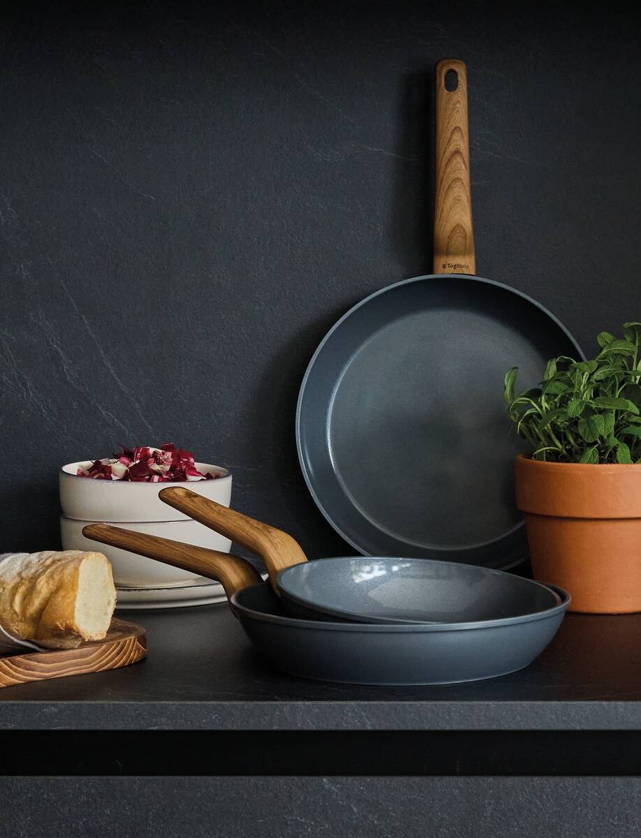 TOGNANA Pfannenset Care Grey grau Aluminium 3 tlg.