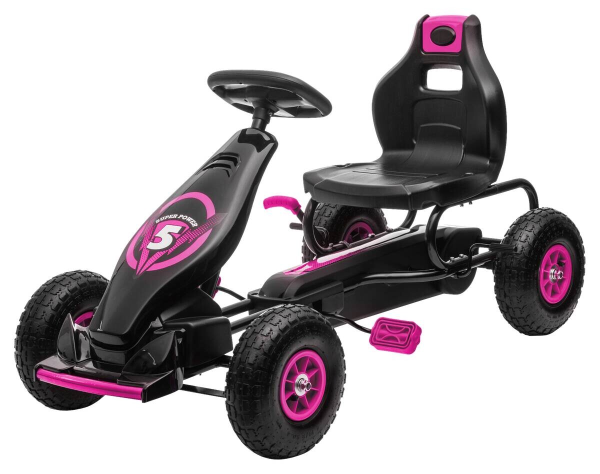 HOMCOM Go Kart schwarz B/H/L: ca. 58x61x121 cm