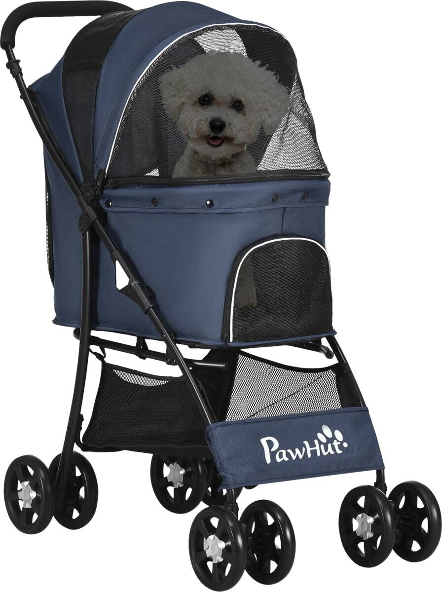 PawHut Hunde-Zubehör blau Polyester B/H/L: ca. 48x81x99 cm