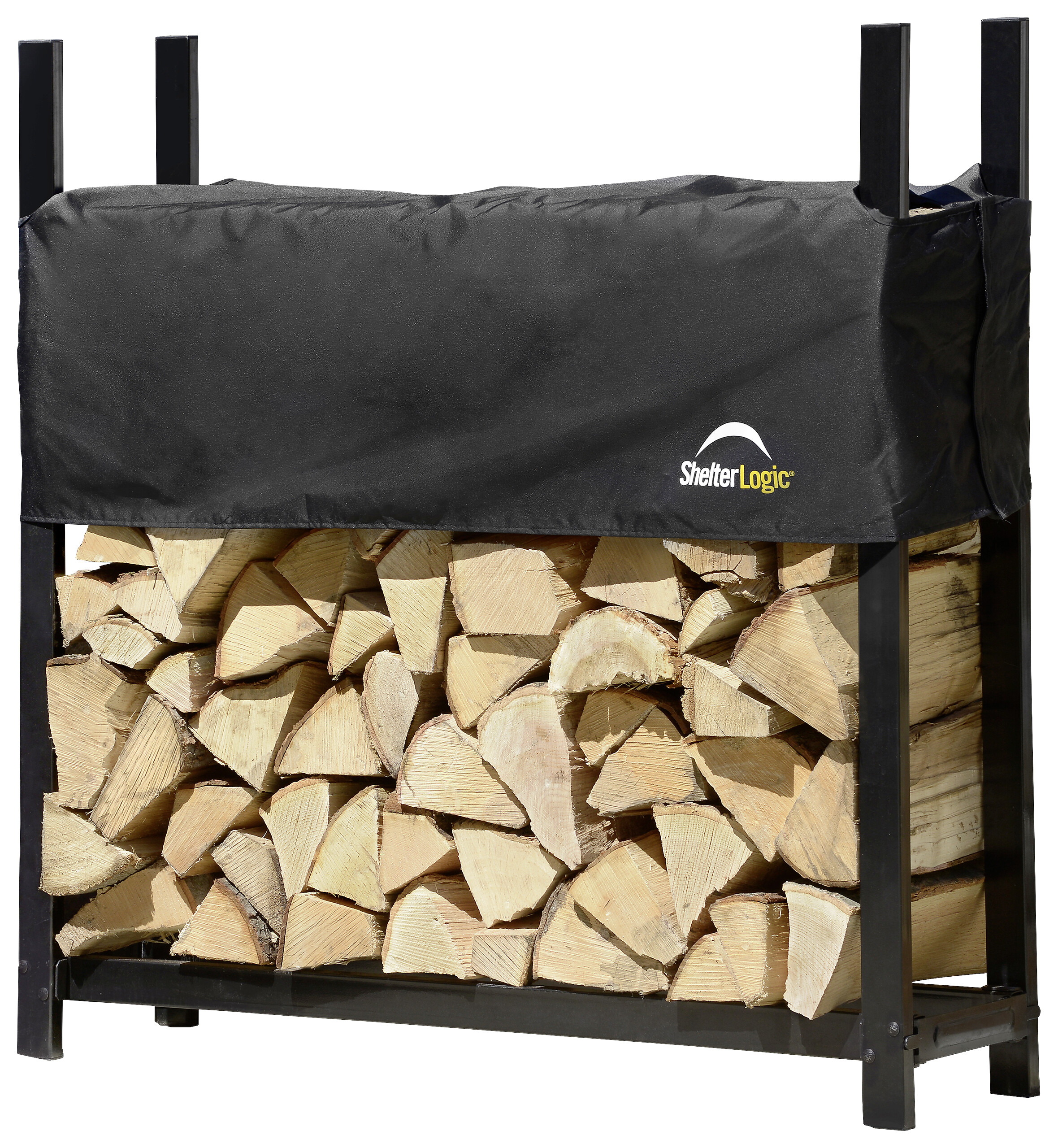 ShelterLogic Kaminholzregal schwarz B/H/T: ca. 120x119x36 cm