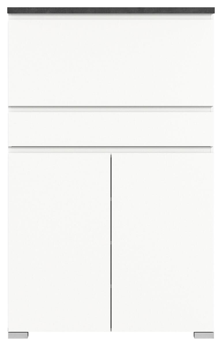 Schuhschrank Shoelove weiß grau B/H/T: ca. 95x151x27 cm